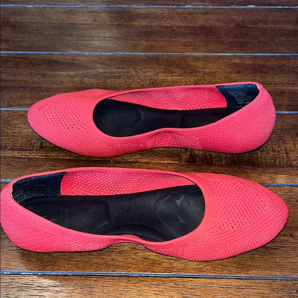 Simply Vera Vera Wang Red Knit Ballet Flats - Picture 5 of 5